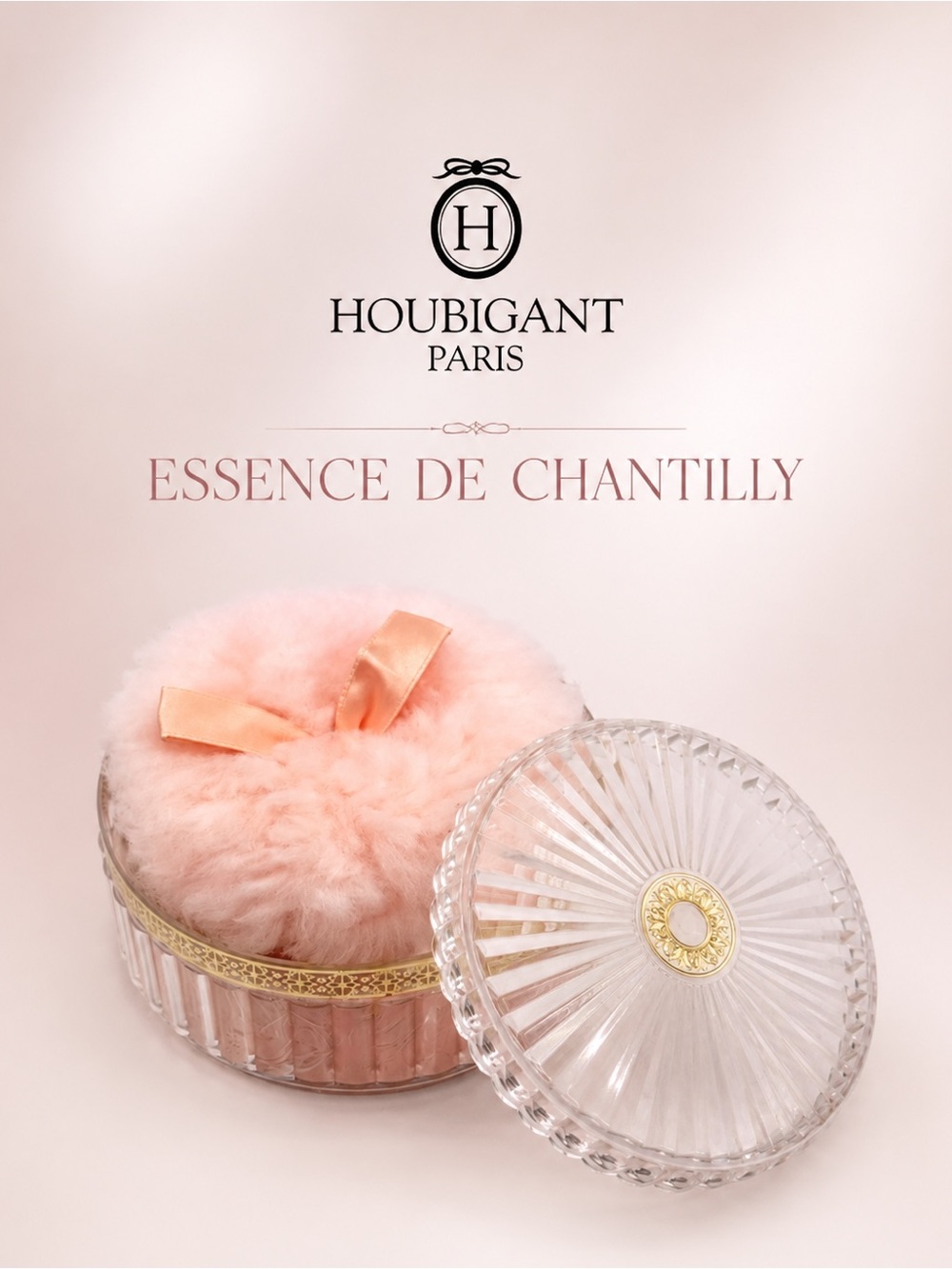 HOUBIGANT ESSENCE DE CHANTILLY VINTAGE PERFUMED DUSTING POWDER